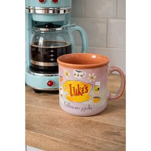Gilmore Girls Luke's Diner 20oz Coffee Mug Pink Ceramic NWT